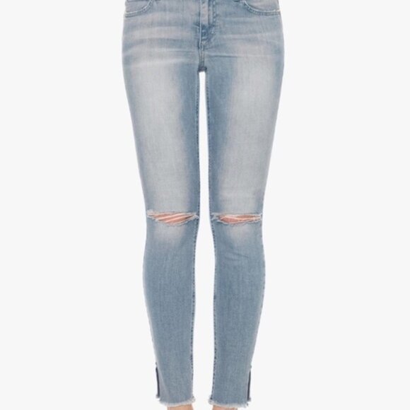Anthropologie Joe's Jeans Skinny Jeans Flawless Icon Split distressed Light wash - Picture 1 of 16